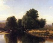 阿尔弗雷德 汤普森 布雷奇 : Cattle by the River